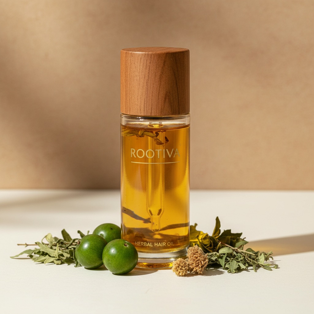 Rootiva Herbal Hair Oil - Product Shot